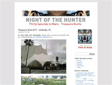 Tablet Screenshot of nightofthehunter.thisisthehive.net